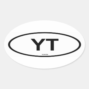 Yukon "YT" Oval Sticker