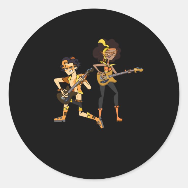 Yul And Riya Singing  Classic Round Sticker (Front)