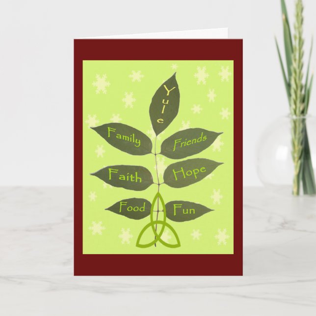 Yule - As The Ash Grows Holiday Card (Front)