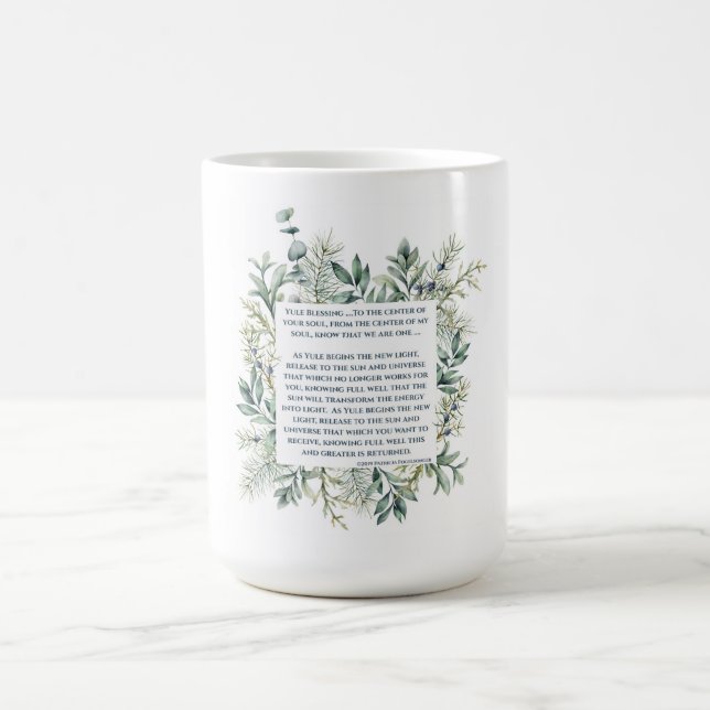 "Yule Blessing" Coffee Mug (Center)