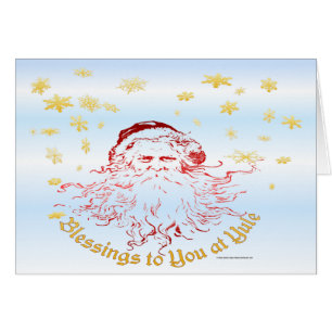 Yule Blessings Greeting Card