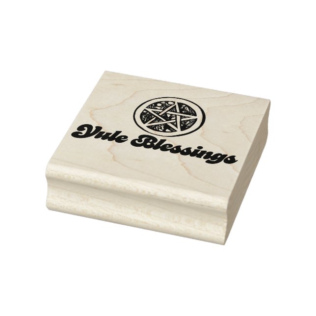 Yule Blessings                                     Rubber Stamp (Stamp)