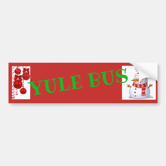 Yule Bus Deco 1 sticker (Front)