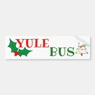 Yule Bus Deco Tree 2 sticker