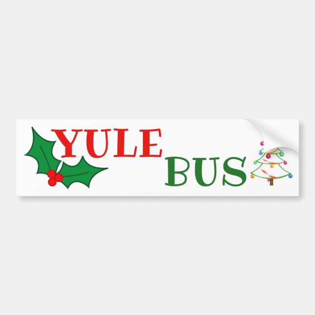 Yule Bus Deco Tree 2 sticker (Front)