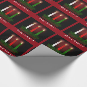 Yule Candles Winter Solstice Witch Wiccan Pagan Wrapping Paper
