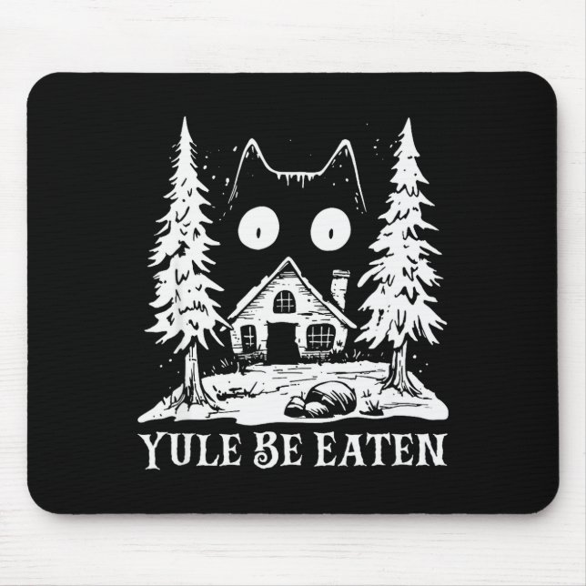 Yule Cat For Men Women Girls Kids  Mouse Mat (Front)