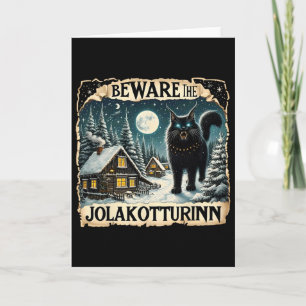 Yule Cat Icelandic Christmas Norse Beware The Jola Card