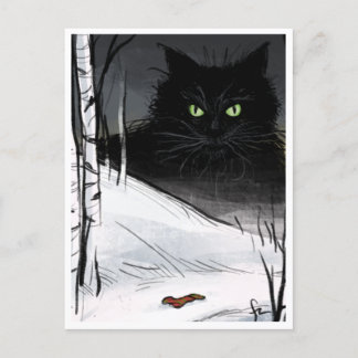Yule Cat - Spooky Yule Critter Postcard