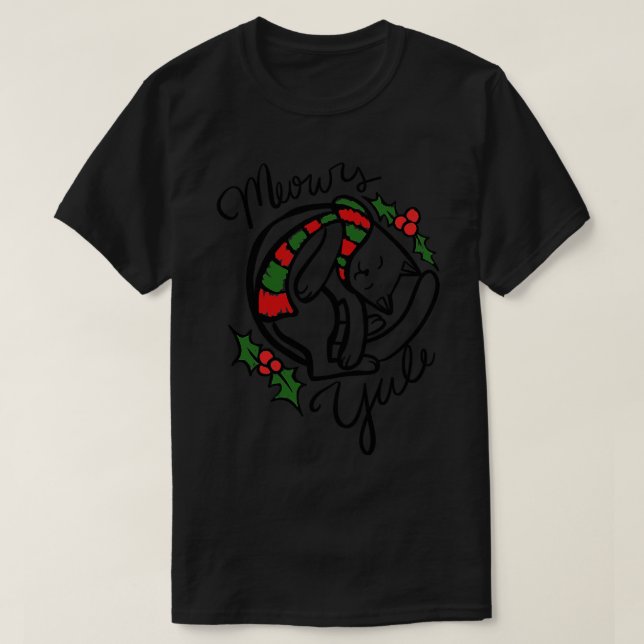 Yule Cat T-Shirt (Design Front)