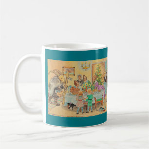 Yule Goat at the Table Coffee Mug