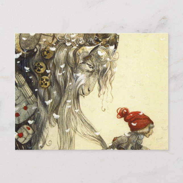 Yule Goat John Bauer Postcard (Front)