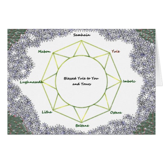 Yule Holiday Greeting Card