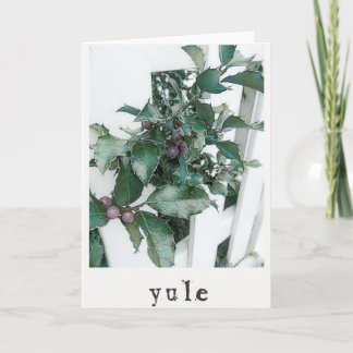 Yule Holiday Greeting Card
