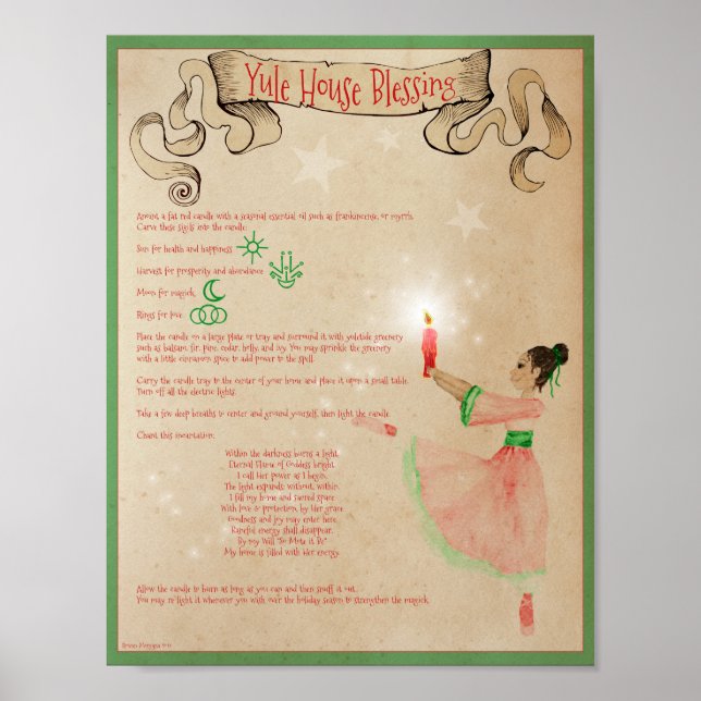 YULE HOUSE BLESSING POSTER (Front)
