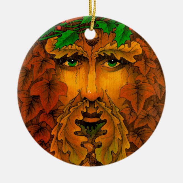 Yule King Ceramic Tree Decoration (Front)