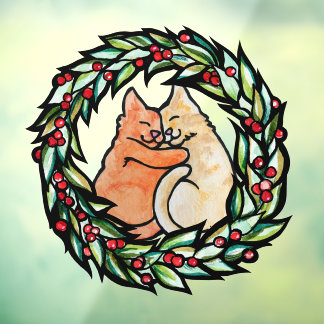 Yule Kitty Cats                                    Window Cling