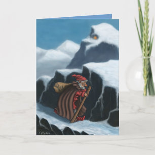 yule lad mountains greeting card