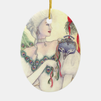 Yule Masque Ornament by Mary Layton