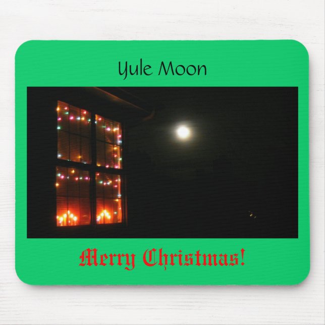 Yule Moon Mouse Mat (Front)