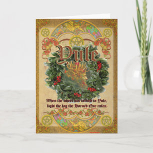 Yule Pagan Greeting Card