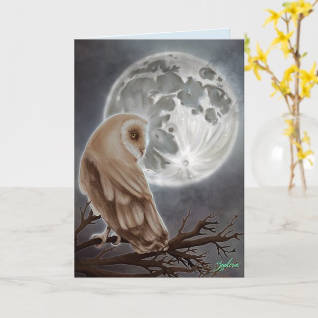 Yule Pagan Winter Solstice Card (Yellow Flower)