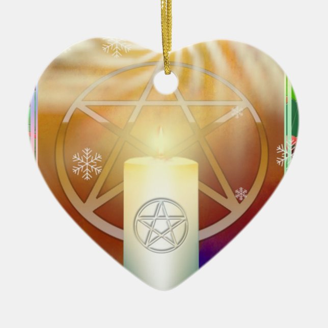 Yule Sun Ceramic Tree Decoration (Front)