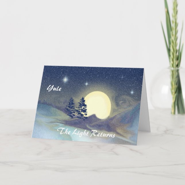 Yule-The Light Returns Holiday Card (Front)