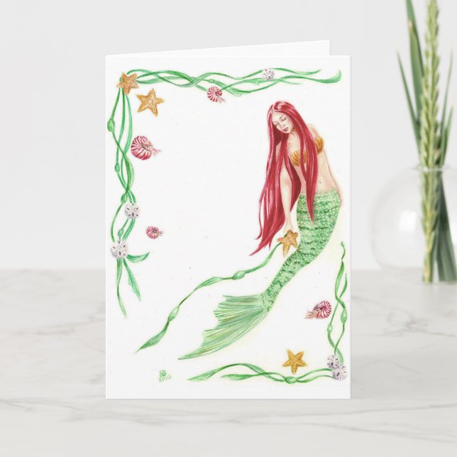 Yule Tide Greetings by Deanna Bach Art Card (Front)