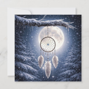 Yule Winter Solstice Moon Dreamcatcher