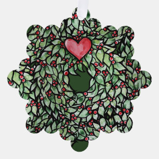 Yule Wreath Tree Decoration Card