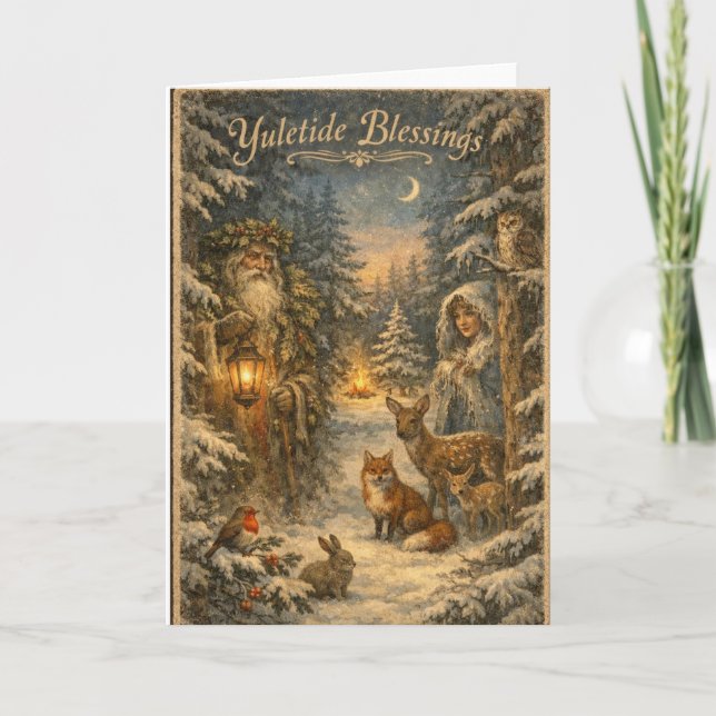 Yuletide Blessings Card (Front)