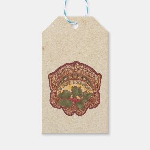 Yuletide Blessings Holiday Gift Tag