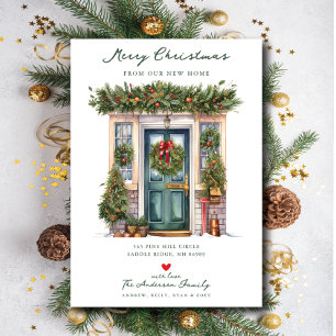 Yuletide Door New Home Moving  Announcement