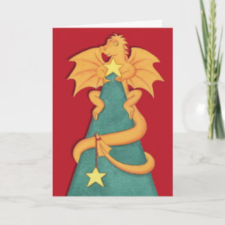 Yuletide Dragon Holiday Card