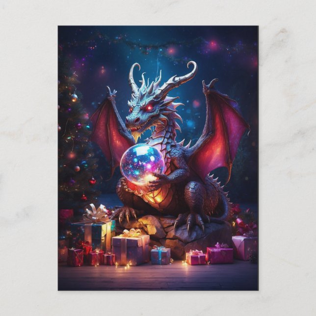 Yuletide Dragons Postcard (Front)