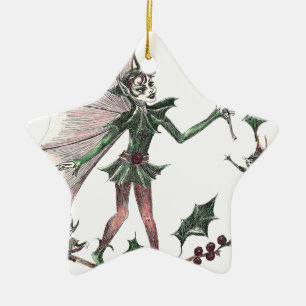 Yuletide Fairy Gifts for the Holiday Ceramic Tree Decoration