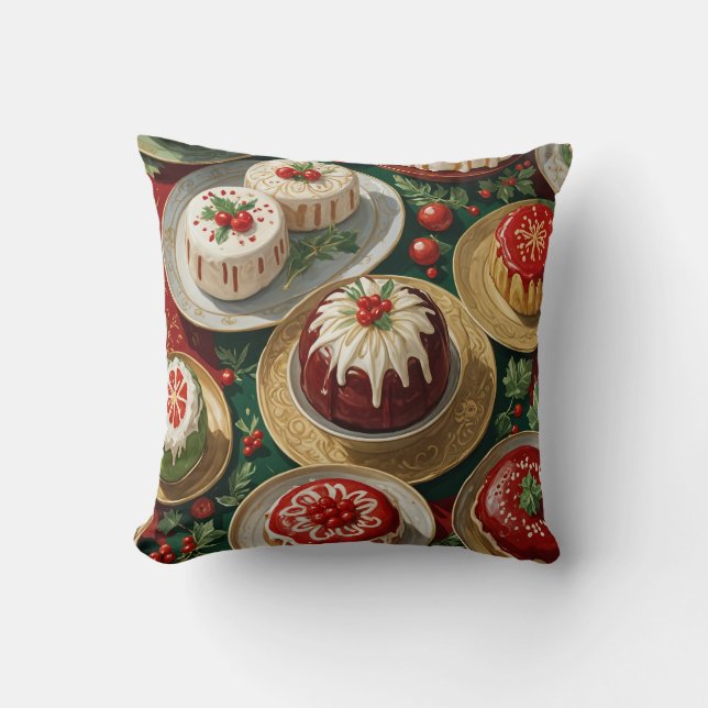 Yuletide Feast Cushion (Front)