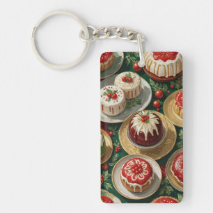Yuletide Feast Key Ring