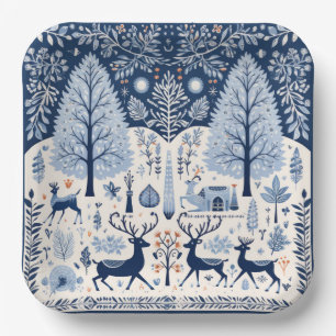 Yuletide Gatherings Paper Plate