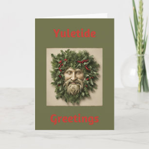 Yuletide Greetings Folded Greeting Card