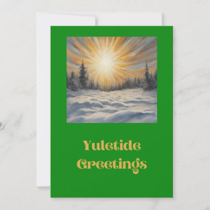 Yuletide Greetings  Holiday Card