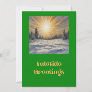 Yuletide Greetings Holiday Card