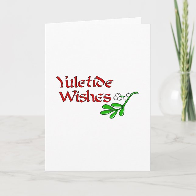 Yuletide Greetings Holiday Card (Front)