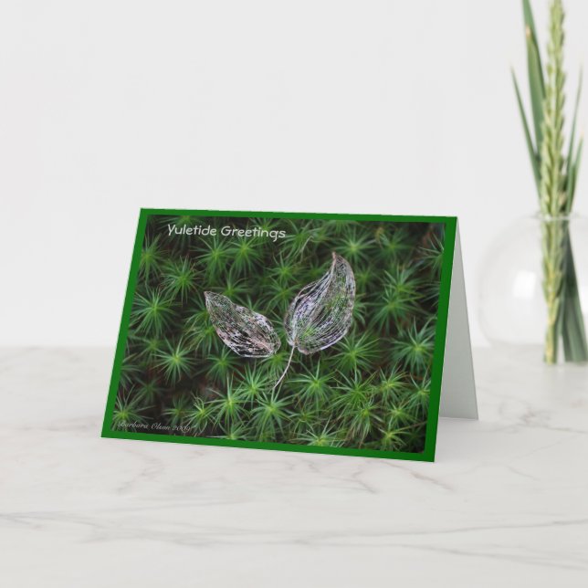 Yuletide Greetings: simple pleasures of the season Holiday Card (Front)