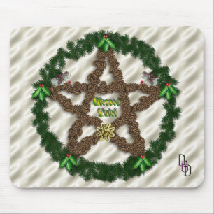 Yuletide Pentacle Mouse Mat