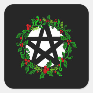 Yuletide Pentacle Sticker