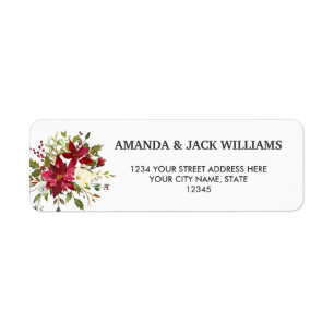 Yuletide   Poinsettia Christmas  Floral Wedding
