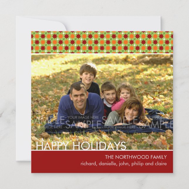 Yuletide Stars :: Christmas Photo Card / Invite (Front)