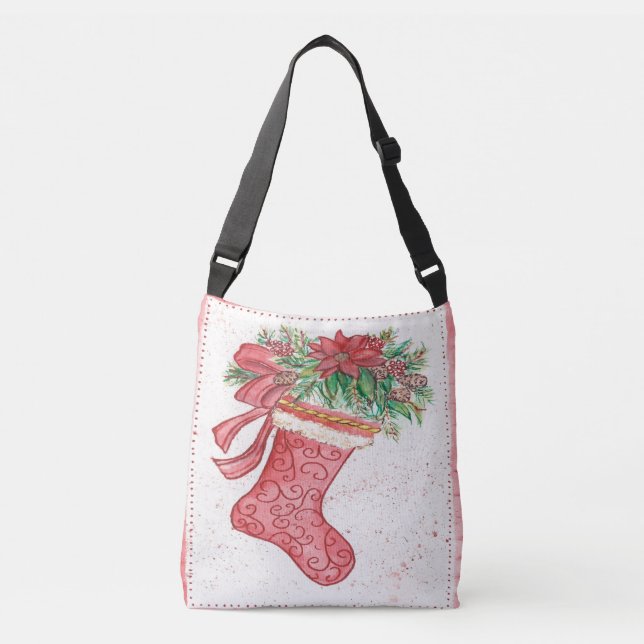 Yuletide Stocking Crossbody Bag (Front)